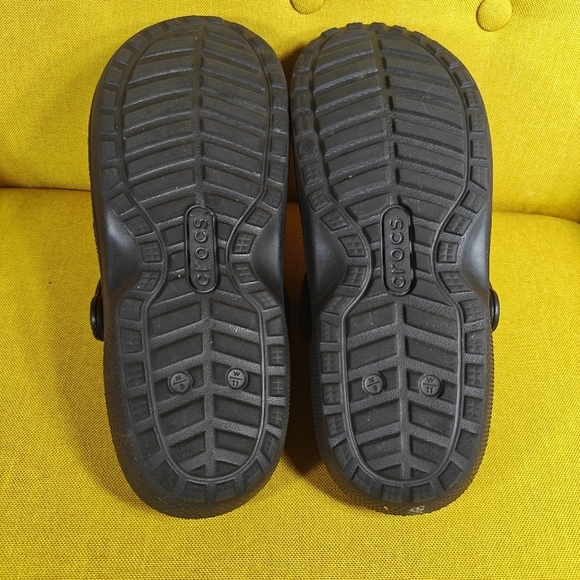Crocs Classic Lined Clog Slip-On Black Shoes Size Men\'s 9, Women\'s 11 main image 4